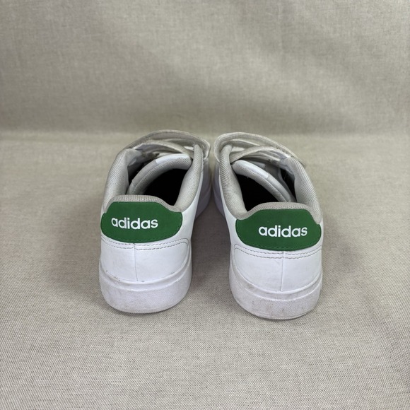 Adidas Kids Original Stan Smith Sneakers White With Green Accents Size 2 - Picture 5 of 8